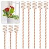 1/8Pcs 13.5-inch Electroculture Plant Stakes High-Yield Clockwise Winding Easy To Install Multifunctional Long Copper Garden Stakes