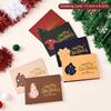 6Pcs Oil Painting Style Holiday Cards Sealing Stickers Postcard Gift Cards  Blessing