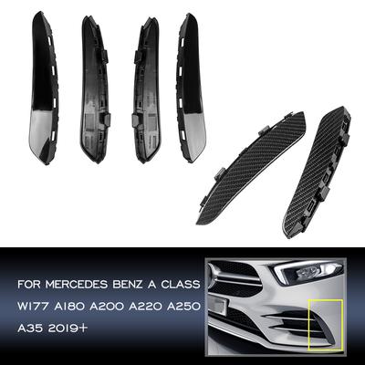 Для Mercedes Benz A Class W177 A180 A200 A220 A250 A35 2019-2024 Передний бампер Отделка Спойлер Крыло Canards Fins Flicks
