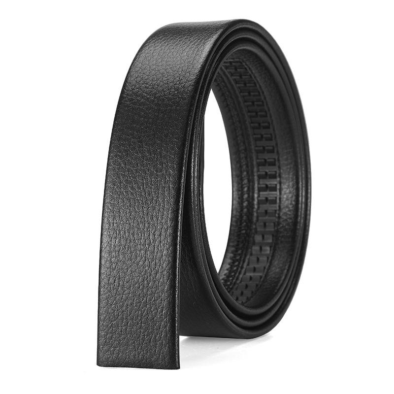Ремень не лидирует, мужской ремень без пряжки из второго слоя коровьей кожи с автоматической пряжкой, мужской ремень без пряжки, ширина ременной полосы 3,5 см