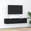 TV Cabinets 2 pcs Black Oak Look 60 x 31 x 25.5 cm