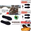Comfortable Electric Heated Shoe Insoles For Winter With Foot Warmer Pads