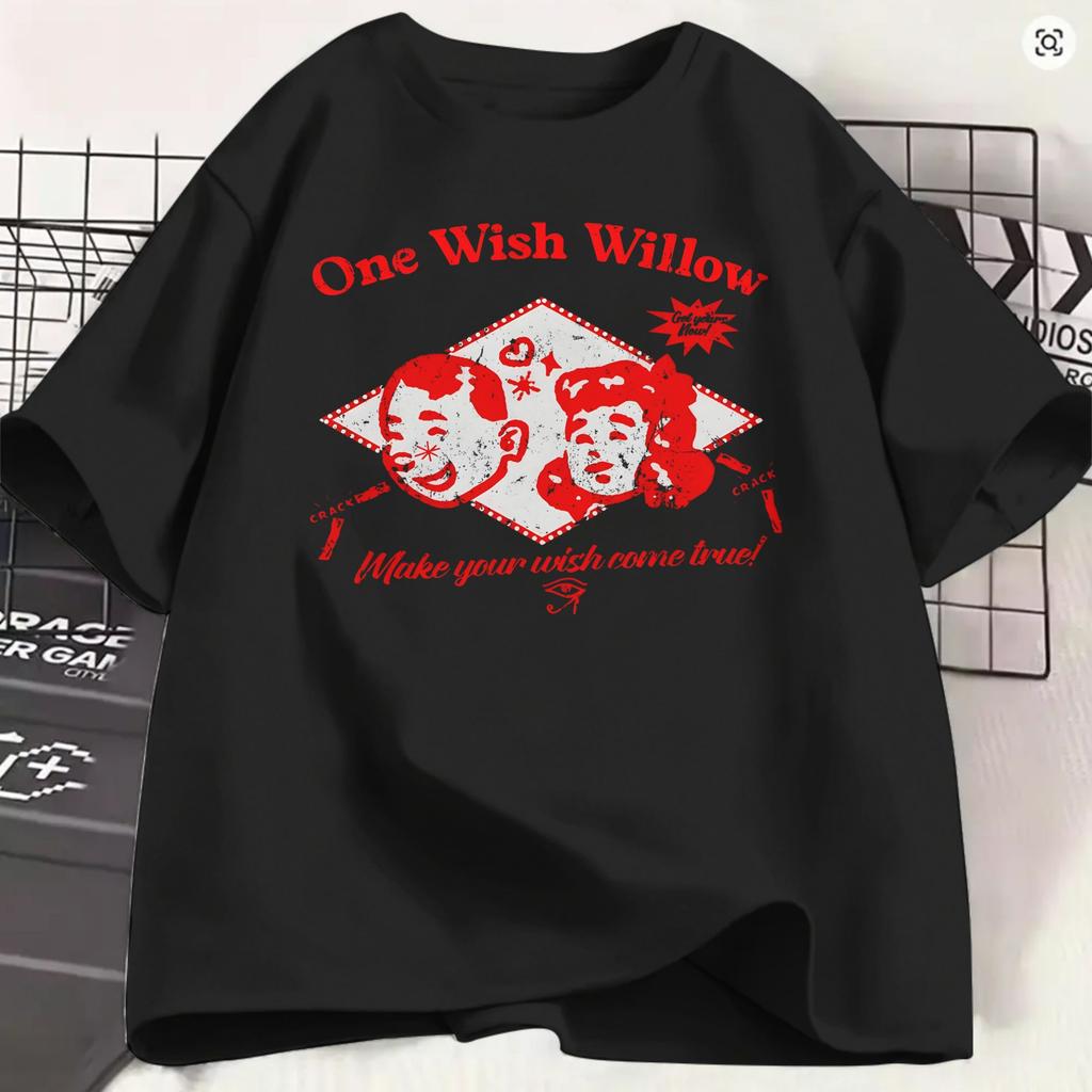 Vintage Tshirt Summer Obsession Movie 2026 Popular T Shirts One Wish Willow Cotton Tee Shirt For Unisex Awesome Short Sleeve Tops