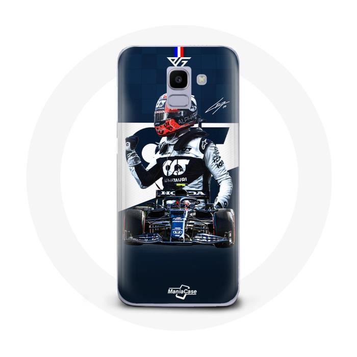 Case for Samsung Galaxy A8 2018 Formula 1 Max Verstappen F1 Racing Driver Blue