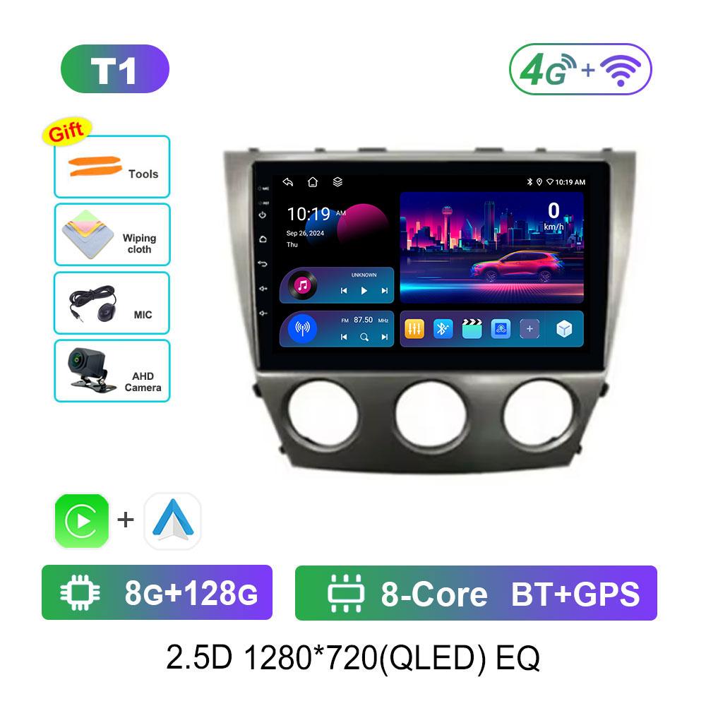 Android 14 WiFi для Toyota Camry 40 2006 - 2011 Навигация GPS Автомобильный видеомультимедийный проигрыватель 4G Bluetooth DSP Стерео Разделенный экран
