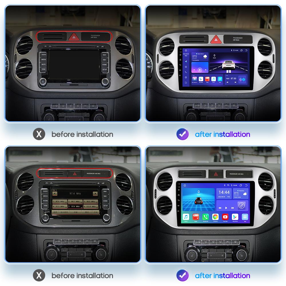 Hizpo DSP 9 дюймов 2din Android Авторадио GPS для VW Volkswagen Tiguan 1 NF 2006 2008-2016 Автомобильное радио Мультимедийный видеоплеер Интеллектуальный экран