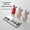 Cute Cartoon Rabbit Phone Holder: Foldable & Invisible Back Sticker for Hands-free Viewing