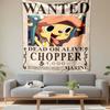 One Piece Chopper Wanted Poster Tapestry Wall Hanging, Tony Tony Chopper Bounty Poster Art, Anime Wall Decor for Bedroom Living Room Dorm