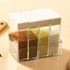 Four-Grid Seasoning Box Set: Salt, Sugar, MSG Storage for Kitchen