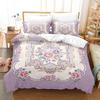 Комплект пододеяльников с цветочным принтом, цветной 3D-принт с цветами, одеяло King Queen, полноразмерное, из полиэстера, с наволочками для девочки