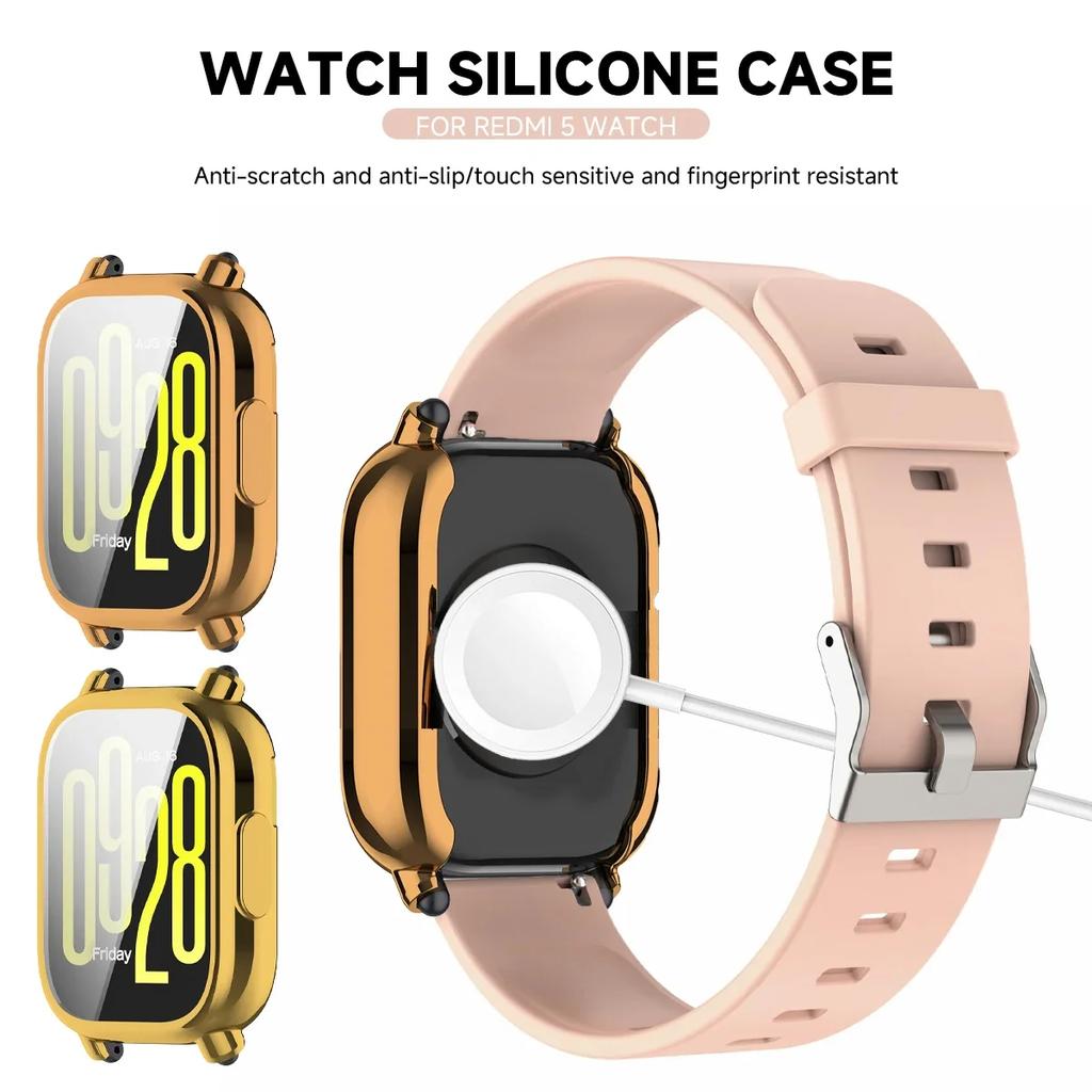 Защитный чехол-пленка из ТПУ для умных часов Xiaomi Redmi Watch 5 Active/Lite, Защитный корпус для ремешка умных часов Xiaomi Redmi Watch 3