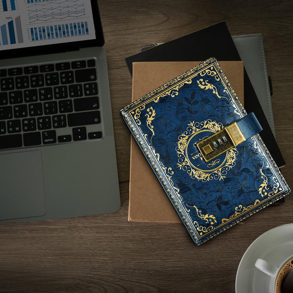 Diary With Lock Hardcover Leather Journal Notebooks Journals For Writing Notebook For Work, Journal With Lock Journal For Women For School Supplies