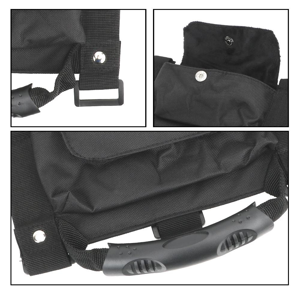 Сумка для хранения автомобильных ручек-поручней, автомобильные аксессуары с держателем для солнцезащитных очков, 1 шт. для Jeep Wrangler CJ TJ JK JL, сумка-подлокотник, черная