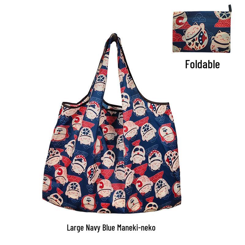 Large Capacity Foldable 210D Oxford Cloth Shopping Bag for Supermarket, Camping, and Travel