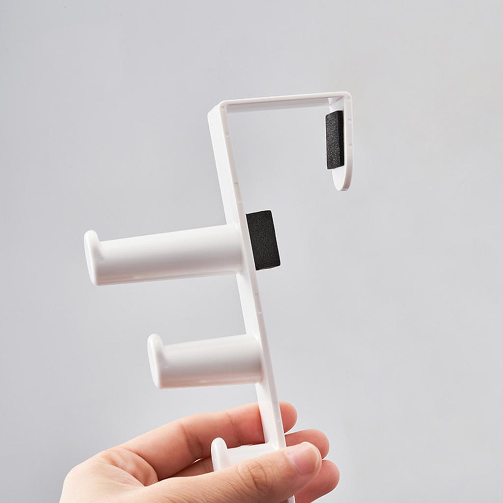 Дверной крючок без сверления, экономия места над дверью, вешалка для полотенец, вешалка для полотенец для спальни, ванной комнаты