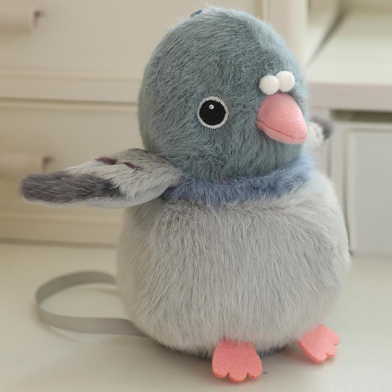 Simulation Shoulder Bird Plush Toy Doll Tit Parrot Doll Rag Doll For Children'S Birthday Gift