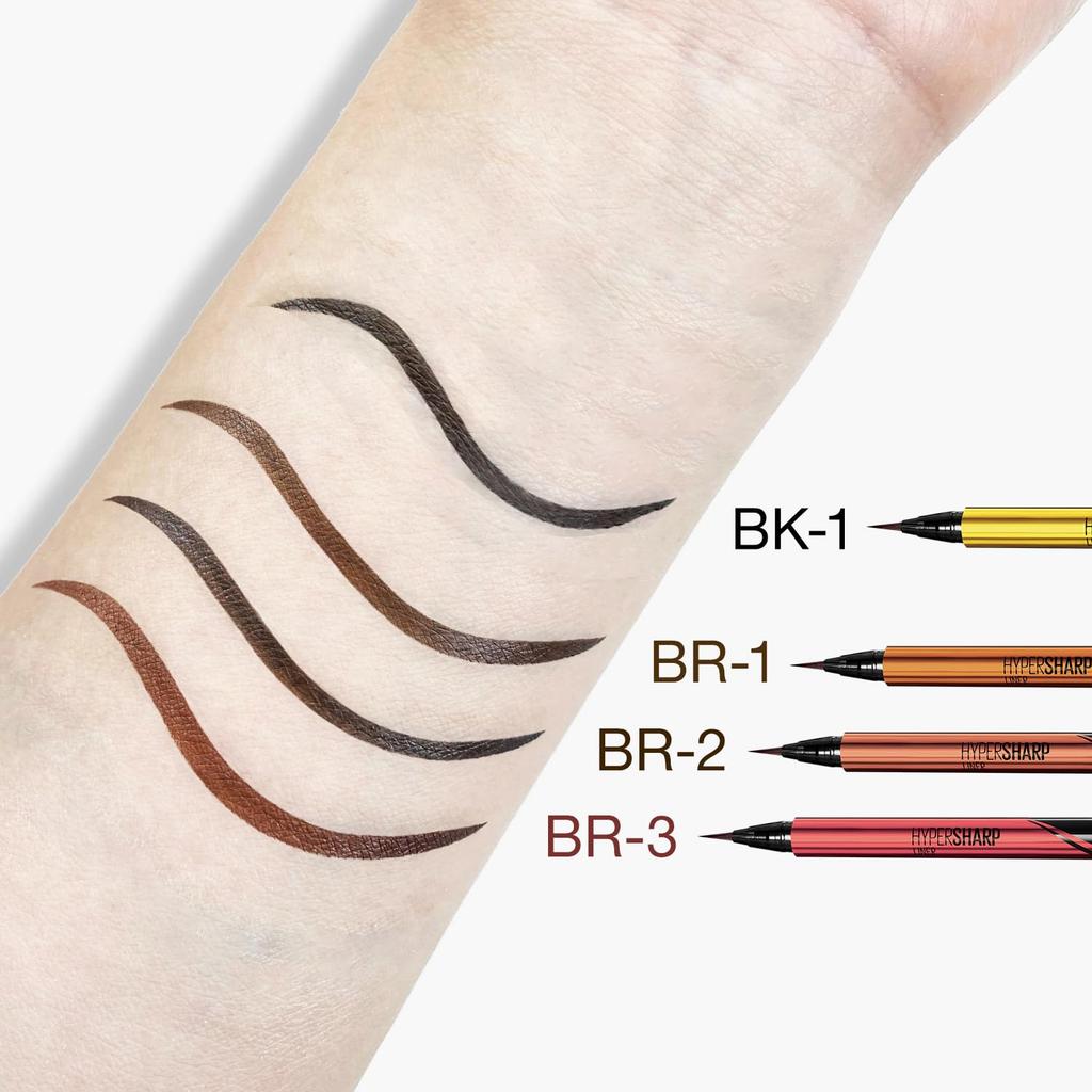 Maybelline Гипер Четкий Лайнер R Водостойкая Подводка для Глаз в Цвете Jet Liquid Eyeliner BK-1 Черная, Ультратонкая