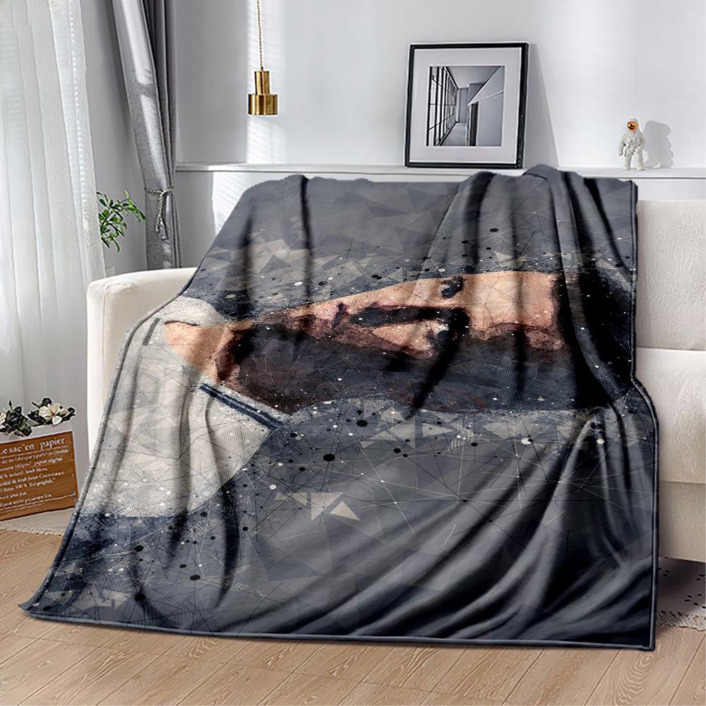 Football Player Celebration Blanket Ultra-Soft Great for Bed Seaside Chair Four Seasons Universal Modern Gifts For Family Or Friends