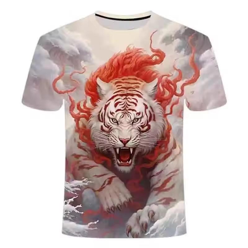3D Digital Printing Pattern Short Sleeve Men's and Women's Casual Street T-shirt
