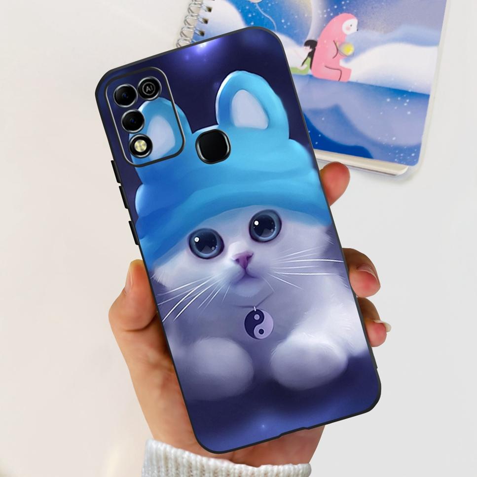 Для Infinix Hot 11 Play 6.82" Мягкие Силиконовые Чехлы Для Телефона Для Infinix Hot 11 Play 11play 10Play Чехол Роскошные Цветы Funda Capa