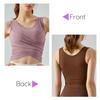 VeroMan Майка-топ для йоги с косточками, одежда для пилатеса, чашки, положить, топ, ppi-ttb032 (Розовый, Маленький)