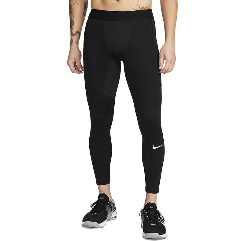 Nike Эластичные дышащие облегающие спортивные длинные брюки мужские низы черного цвета FB7962-010
