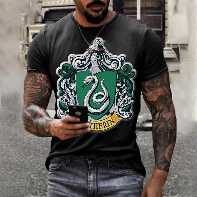 Причудливая мужская футболка с коротким рукавом и граффити, мужские топы, летний пуловер с круглым вырезом, мужская одежда больших размеров, модная футболка, блузки