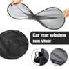 1 шт. солнцезащитный козырек на окно автомобиля 100x50 см сетчатый изоляционный солнцезащитный козырек складной передний/задний козырек от солнца на лобовом стекле