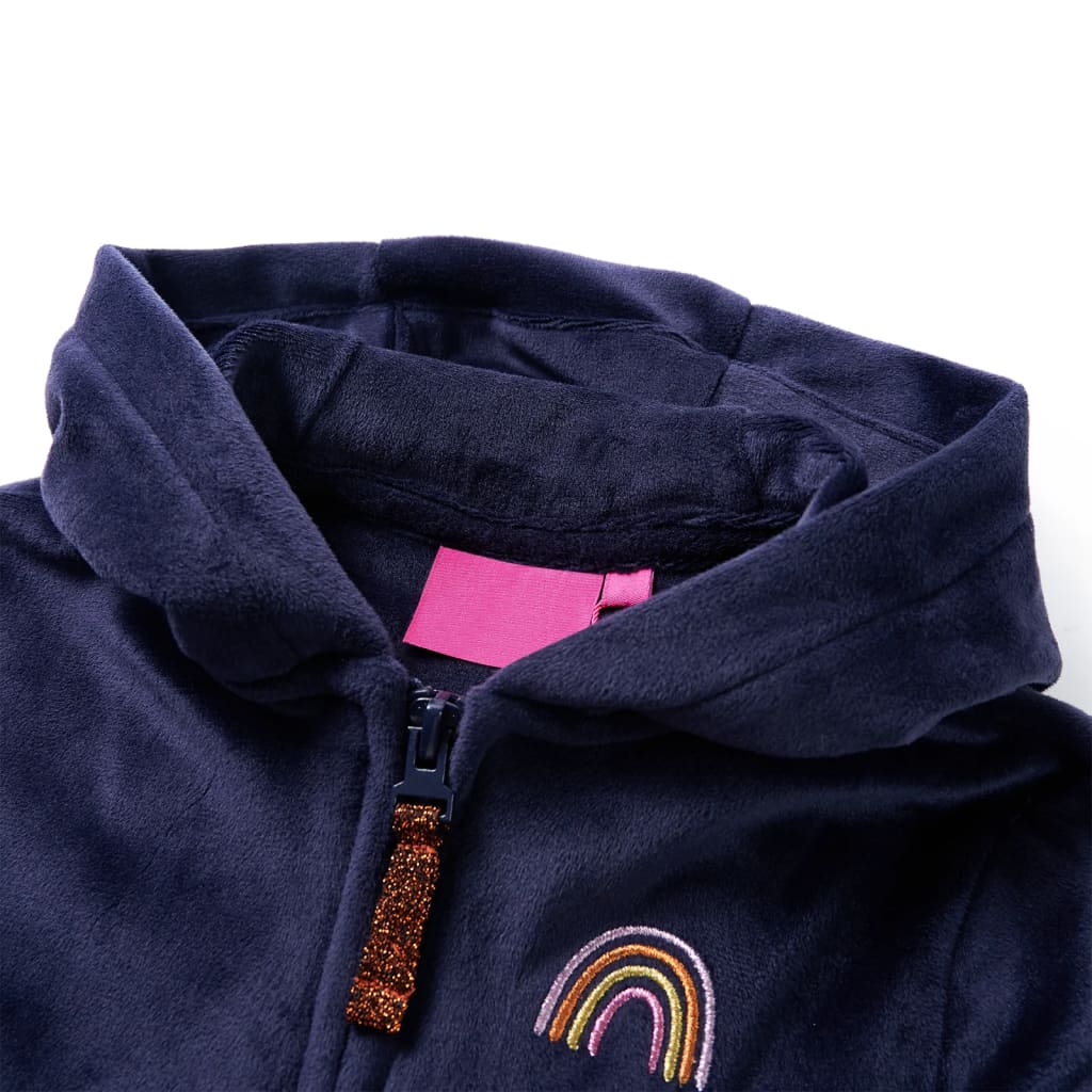 Kids Hooded Jacket Navy Blue 116