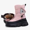 Fashion Winter Warm Platform Women's Boots Comfortable Waterproof Fluffy Snow Boots Fashion Round Toe Zip Design Brand Botas Para Mujer