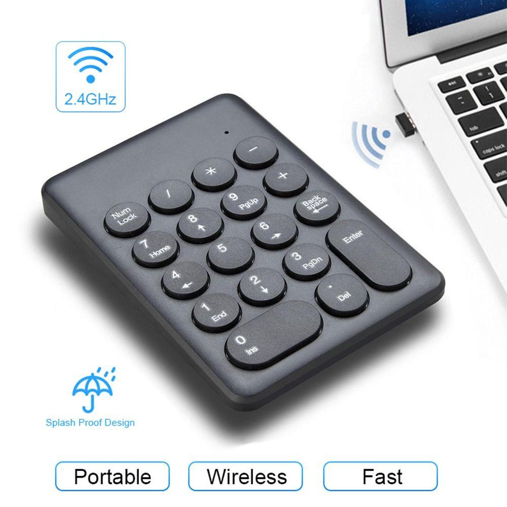 For Laptop Notebook Tablets Accounting Teller 2.4G Wireless Numpad Digital Keyboard Numeric Keypad
