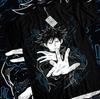 Летняя 2026 года Аниме Jujutsu Kaisen Мегуми Фусигуро Принт Свободная Короткий Рукав Чистый Хлопок Детская Футболка Модная Унисекс Повседневная