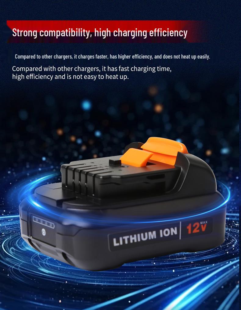 Замена 12-вольтного аккумулятора Dewalt для DCB120 и ручных электроинструментов Wei