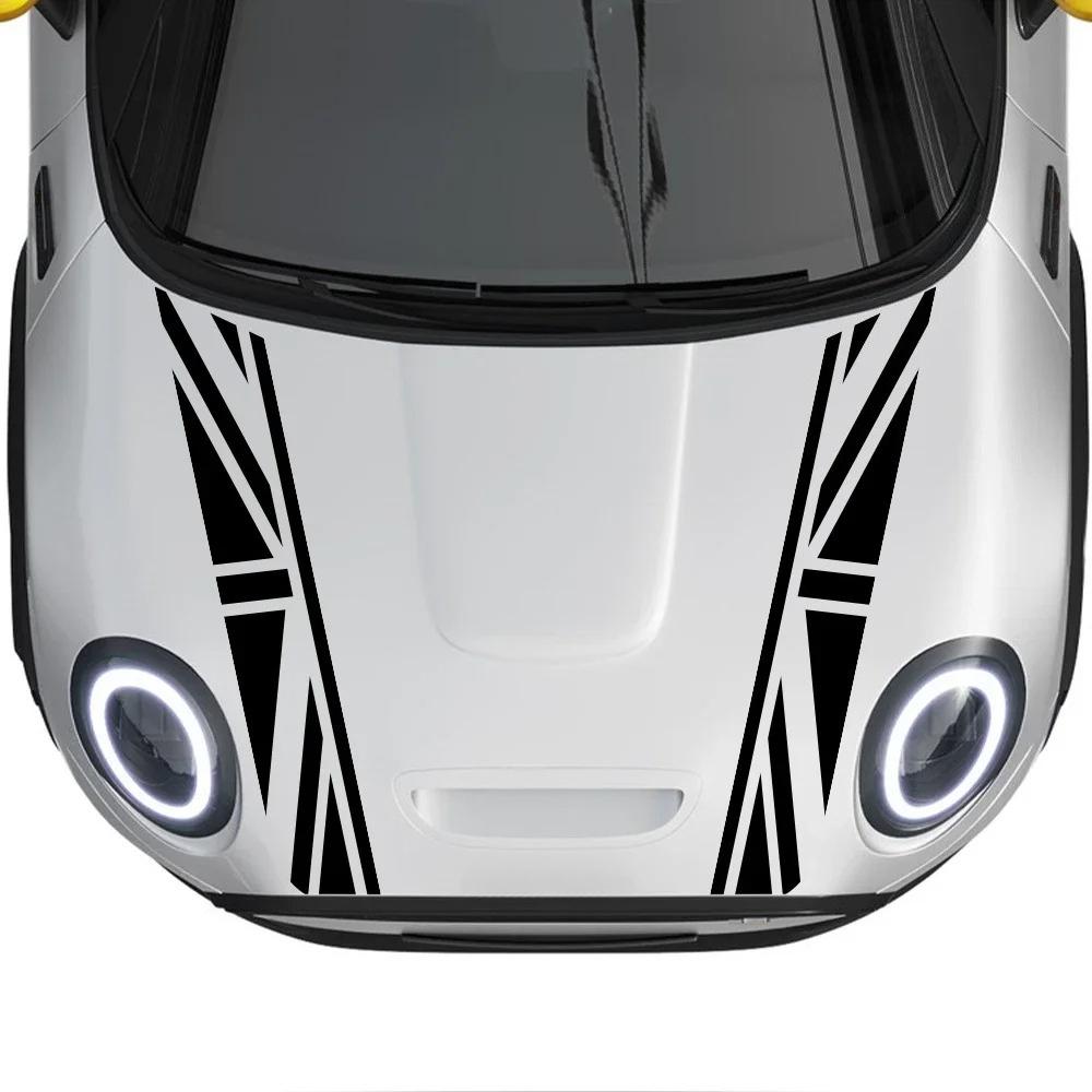 Полосы на капот автомобиля Наклейки Гоночные Виниловые Наклейки Для MINI Cooper S R55 R56 F56 F55 F57 F60 R60 Countryman JCW Авто Аксессуары