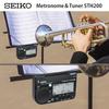 SEIKO Metronome Tuner, High Volume, Music Stand Mountable, Ideal for School Bands, Black STH200BK
