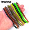 10PC Lure Soft Bait Noodle Worm Soft Worm Earthworm Inverted Fishing Group Sea Bass Black Fish Black Pit Soft Fish Bait