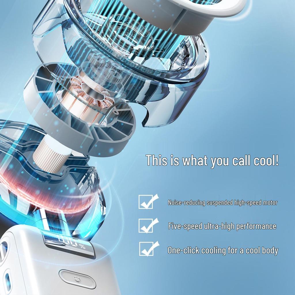 2026 Foldable Handheld Fan: Portable High-Speed Fan with Spray Feature for Outdoor Use
