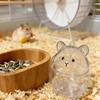 1/2Pcs Pet Fur Keepsake Capsule Keychain Cute Hamster Shape Transparent Hamster Fur Storage Box Hair Storage Pendant