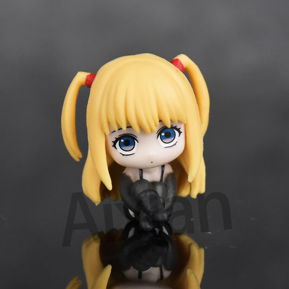 Набор Aixlan из 5 шт. Фигурка СМЕРТЕЛЬНАЯ ЗАПИСЬ Милая версия Ягами Лайт 4 см Рюк/L·Лоулайт ПВХ Фигурка Действия Аниме Коллекционная Фигурка