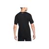Nike Футболка Rise 365 Run Energy Printed Quick-Dry Straight-Cut с круглым вырезом и коротким рукавом SS24 Regular Shoulder, мужские топы, черный цвет FN3997-010