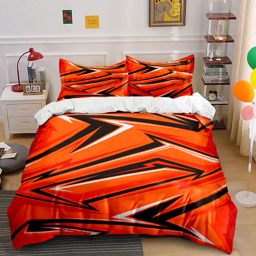 Angular zigzag lightning bolts. Bedding sets Duvet cover sets Duvet covers Pillowcases(1*Duvet Cover 2*Pillowcases without duvet insert)