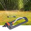 Automatic Oscillating Sprinkler 4 Modes Aluminum Tube Swing Sprinkler 19 Hole Nozzles Rustproof with 1/2in Connector Garden Tool