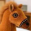 Saddle Standing Foal Plush Doll Simulation Cartoon Horse Stuffed Toy  Room Decoration