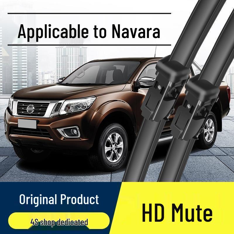 Nissan Navara Frameless Silent Wiper Blades - High-Definition Original Rubber Strips