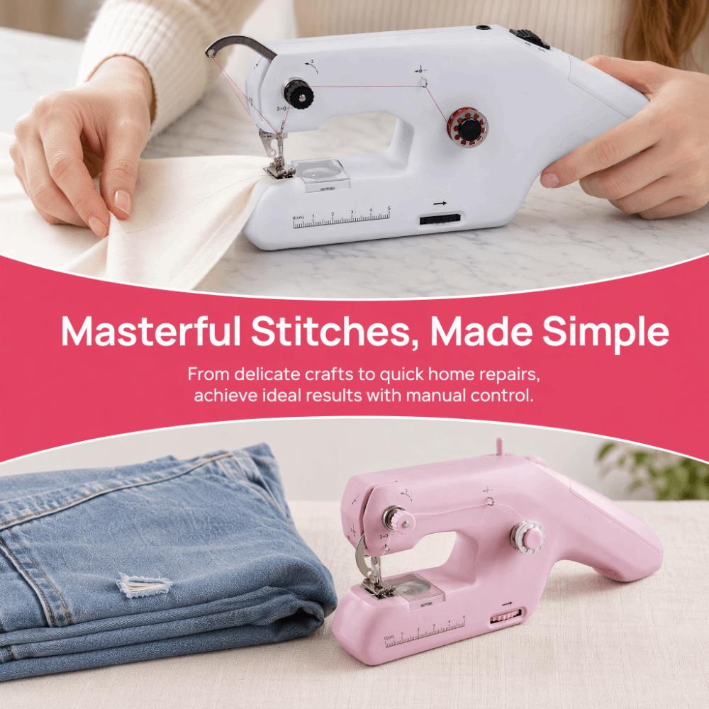 Electric Mini Sewing Machine USB Rechargeable Sewing Tool Portable Small Sewing Machine DIY Crafts