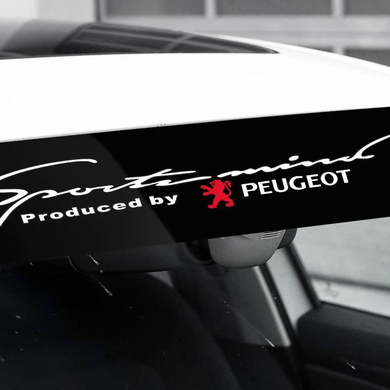 Car Front Windshield Stickers Front and Rear Decorative Decals Sticker For Peugeot 206 208 306 307 308 508 106 107 2008 3008 207