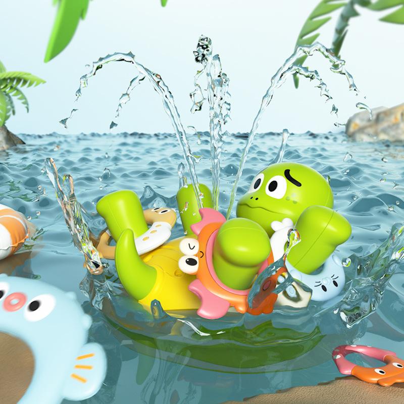 Electric Spray Frog Bath Toy - Baby Shower Sprinkler for Toddlers & Kids, Fun Water Game for Swimming Pool & Bathtub