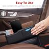 Car Seat Gap Filler Organizer, Multifunctional Leather Car Gap Filler, Auto Console Side Storage Box, Car Front Seat