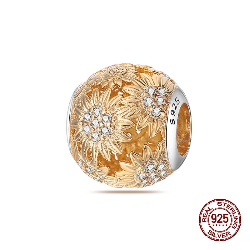 925 Sterling Silver Butterfly Tulip Iris Flower Charms Beads Fit 925 Original Bracelets Fine DIY Valentine Jewelry Gifts