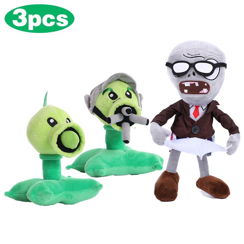 Плюшевые игрушки Plants Vs Zombies Подсолнух Горохострел Куклы Мягкая набивная подушка Детский рождественский подарок